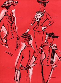 Pierre Balmain, Jacques Fath 1956 Crosthwait, Les Détails qui font la Mode
