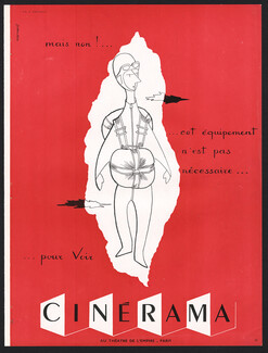 Cinerama 1956 Théâtre de l'Empire, Warnant, Movie Theater