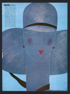 Benito 1966 Vogue Hommage to 1920's Fashion Illustration