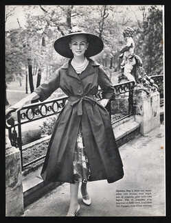 Christian Dior 1957 Manteau, Pré Catelan, Photo Saad