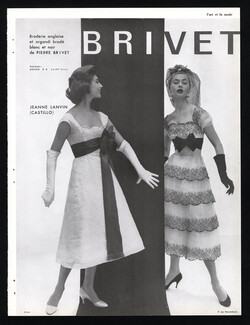 Lanvin Castillo 1956 Pierre Brivet, Photo Arsac