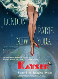 Kayser (Stockings) 1961 London Paris New York