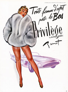 Privilège (Stockings) 1956 Brenot, Pin-up