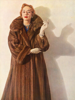 Max Reby 1954 Bijoux Bry & Cie, Mink Fur Coat
