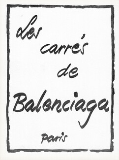 Balenciaga 1962 Les Carrés, Scarves