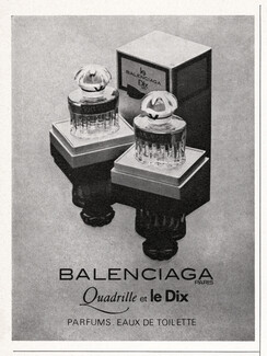 Balenciaga (Perfumes) 1973 Quadrille et le Dix