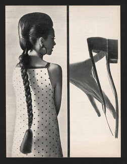 Yves Saint Laurent 1966 Hairstyle Alexandre, Escarpin Roger Vivier