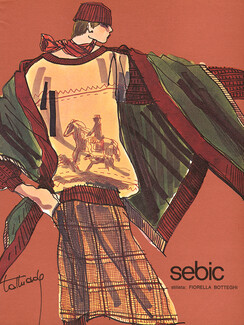 Sebic 1977 Fashion Illustration, Alberto Lattuada
