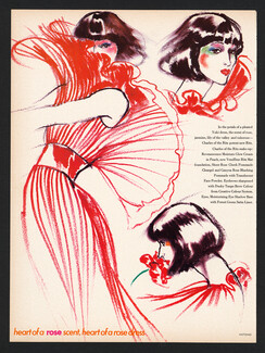 Antonio Lopez 1973 Yuki Dress, Charles Of The Ritz Make-up