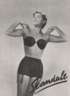 Scandale (Lingerie) 1951 Bra, Girdle