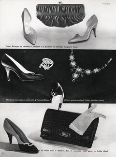 Durer, Montclair Shoes, Francis Winter, Georgette, Hermès Handbag 1959