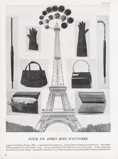 Fashion Goods 1948 Jacques Fath, Christian Dior, Jean Clément, Eiffel Tower