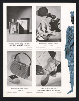 André Ledoux Parfums, Borgia, Cosmos, Manufacture du Bas de Soie 1948