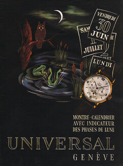 Universal Genève 1947 Montre-calendrier, Phases de Lune