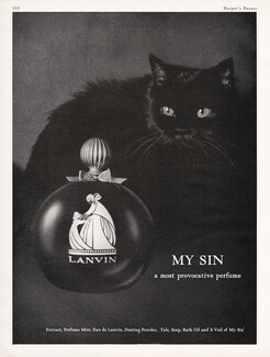 Lanvin (Perfumes) 1965 My Sin, Black Cat