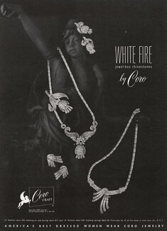 Coro Inc. (Jewels) 1950 White Fire