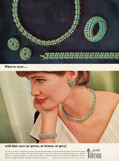 Trifari (Jewels) 1964 Turquoise, Blue Eyes