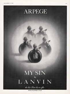 Lanvin (Perfumes) 1950 Arpège, My Sin