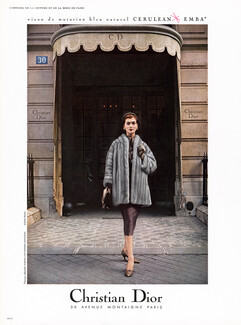 Christian Dior (Fur Clothing) 1957 Mink Coat, Store, 30 Avenue Montaigne, Photo Virginia Thoren