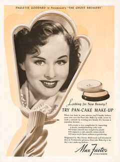 Max Factor Hollywood (Cosmetics) 1940 Paulette Goddard