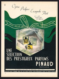 Pinaud (Perfumes) 1952 Opera Préface Escapade Flirt