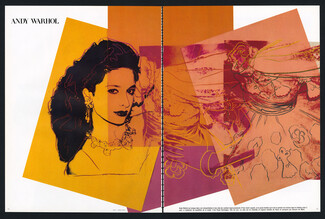 Andy Warhol 1981 Top Model Paola Dominguin, Yves Saint Laurent