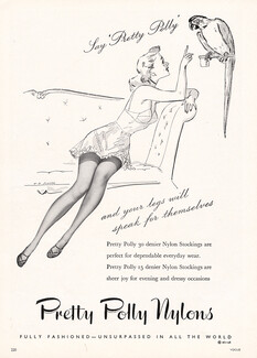 Pretty Polly Nylons (Hosiery) 1954 Stockings, W. H. Pinyon