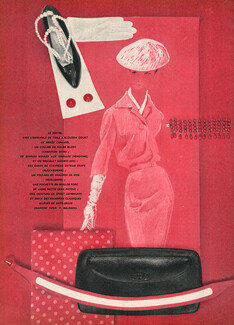À Paris la femme porte, 1956 - Ensemble de Renée Collard, Vendôme, Cis, Alexandrine, Marcel Guillemin...