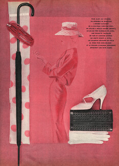 À Paris la femme porte, 1956 - Christian Dior Boutique, Max Boinet, Pochette J Casale, Roger Vivier pour Christian Dior