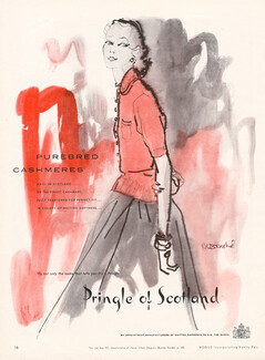 Pringle of Scotland Cashmere 1952 René Bouché