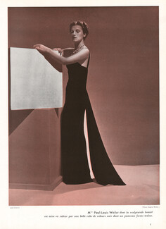 Molyneux 1937 Mme Paul-Louis Weiler, Photo Eugène Rubin