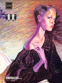 Silvano Malta Per Pims 1976 Fashion Illustration Glenn