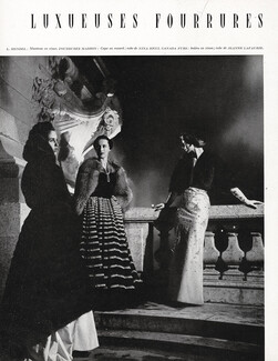 Mendel, Nina Ricci (Marron Fourrures), Jeanne Lafaurie (Canada Furs) 1949 Luxueuses Fourrures