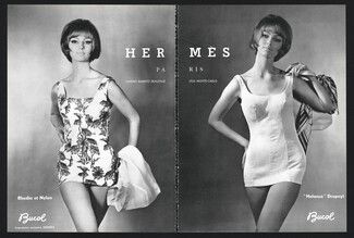 Hermès (Swimwear) 1963 Bucol Helanca Rhodia Nylon