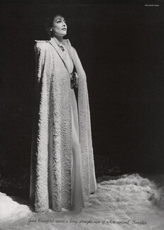 Gunther (Fur Clothing) 1940 Joan Crawford, Cape, Photo Hoyningen-Huene