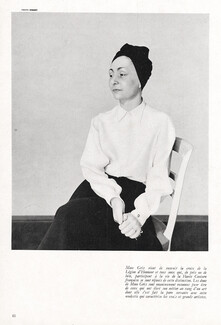 Madame Grès 1949 Portrait, Légion d'Honneur, Photo Crespy