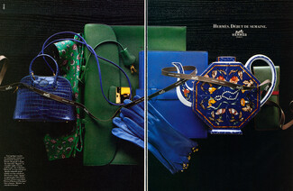 Hermès 1991 Début de Semaine, Bugatti Mini Handbag, Porcelain
