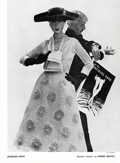 Jacques Fath 1955 Dentelle Pierre Brivet