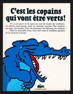 Lacoste 1968 Crocodile Bleu