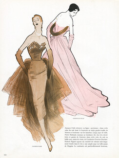 Jacques Fath, Pierre Balmain 1949 Staron Coudurier Fructus Descher, René Gruau