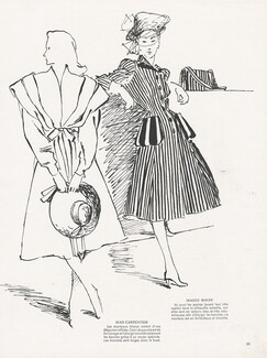 Mad Carpentier & Maggy Rouff 1945 René Gruau