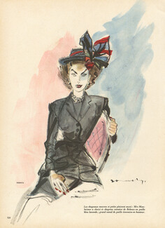 Caroline Reboux 1947 Mrs Manheimer, Demachy