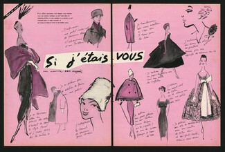 Si j'étais vous, 1956 - Maurice Van Moppès, Fashion Illustration