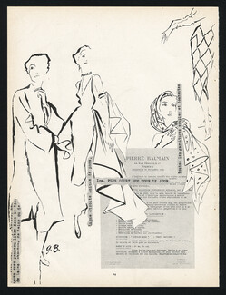 Pierre Balmain 1950 "Le mot du Couturier" Collection Printemps