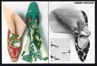 Christian Dior, Charles Jourdan, Roger Vivier (Shoes) 1965 Clip Roger Jean-Pierre, Photo Guégan