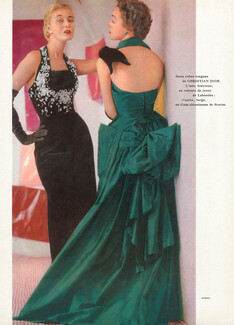 Christian Dior 1951 Two Evening Dresses, Staron, Lahondès, Photo Bukzin