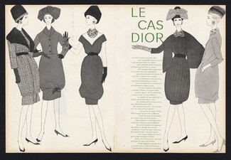 Christian Dior - Yves Saint-Laurent 1959 Dessins Prince François de Baschmakoff