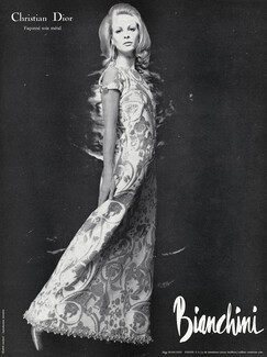 Christian Dior 1966 Bianchini Férier, Faconné Soie Métal