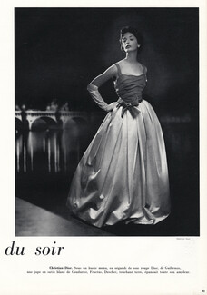 Christian Dior 1957 Evening Gown, Marcel Guillemin, Coudurier Fructus Descher