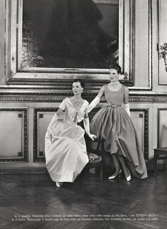 Christian Dior, Balenciaga 1957 Evening Dresses